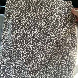 Free People Mini Skirt Leopard Print